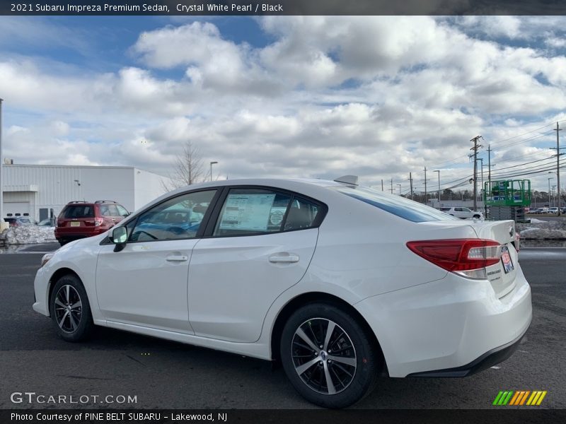 Crystal White Pearl / Black 2021 Subaru Impreza Premium Sedan