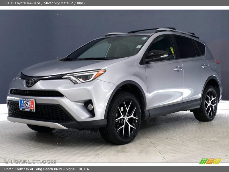 Silver Sky Metallic / Black 2016 Toyota RAV4 SE