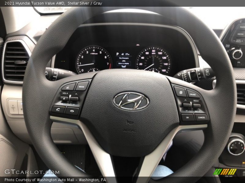 Stellar Silver / Gray 2021 Hyundai Tucson Value AWD