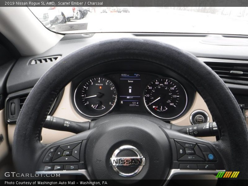 Scarlet Ember / Charcoal 2019 Nissan Rogue SL AWD