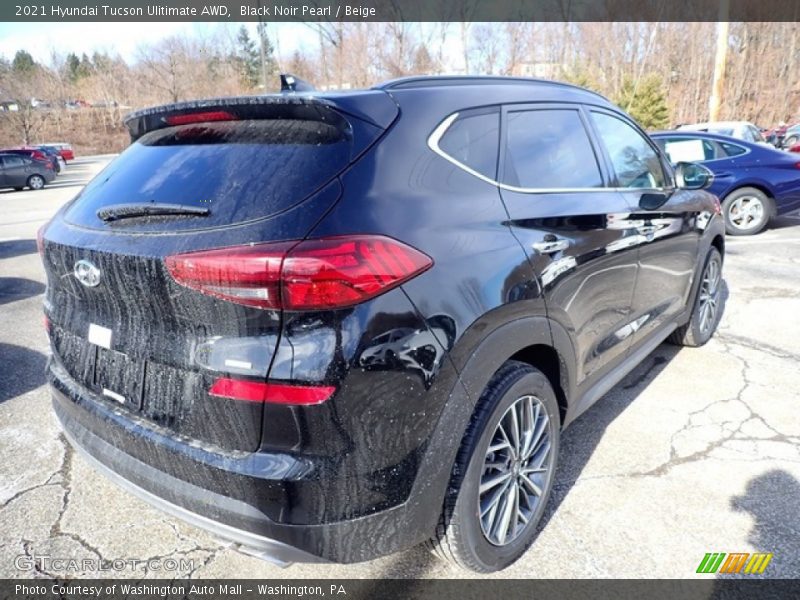 Black Noir Pearl / Beige 2021 Hyundai Tucson Ulitimate AWD