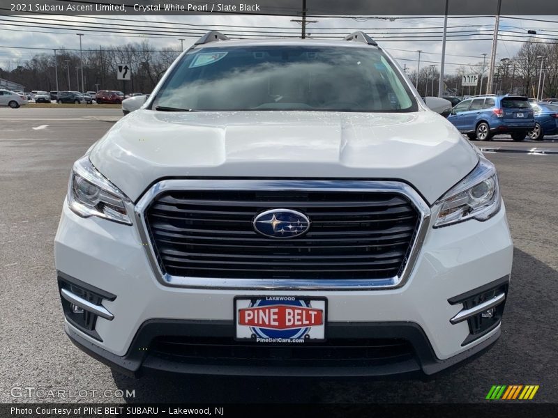 Crystal White Pearl / Slate Black 2021 Subaru Ascent Limited