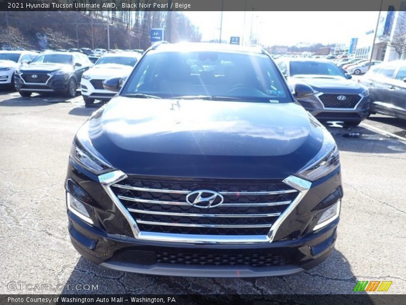 Black Noir Pearl / Beige 2021 Hyundai Tucson Ulitimate AWD