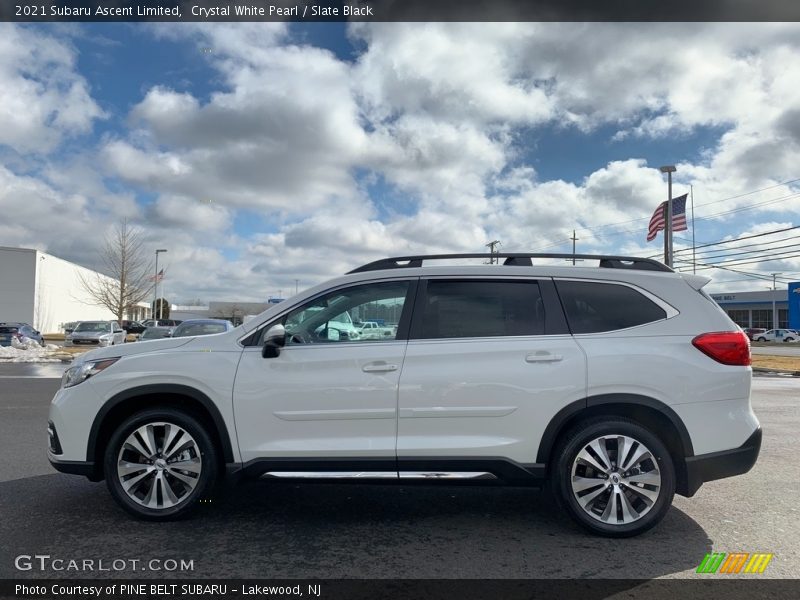 Crystal White Pearl / Slate Black 2021 Subaru Ascent Limited