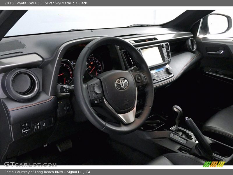 Silver Sky Metallic / Black 2016 Toyota RAV4 SE