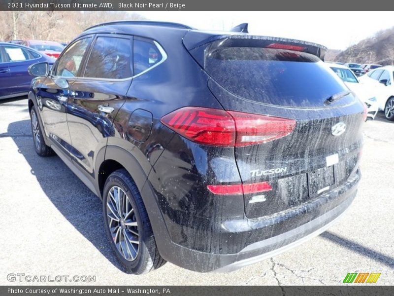 Black Noir Pearl / Beige 2021 Hyundai Tucson Ulitimate AWD