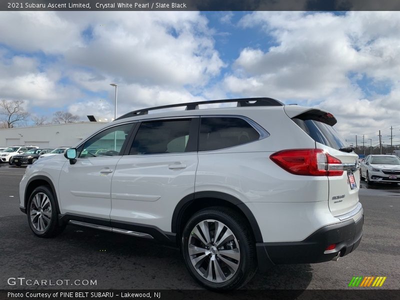 Crystal White Pearl / Slate Black 2021 Subaru Ascent Limited