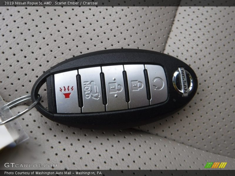 Scarlet Ember / Charcoal 2019 Nissan Rogue SL AWD