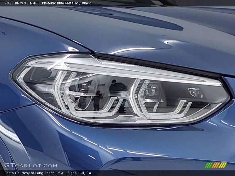 Phytonic Blue Metallic / Black 2021 BMW X3 M40i