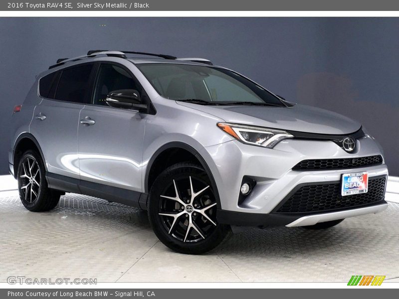 Silver Sky Metallic / Black 2016 Toyota RAV4 SE