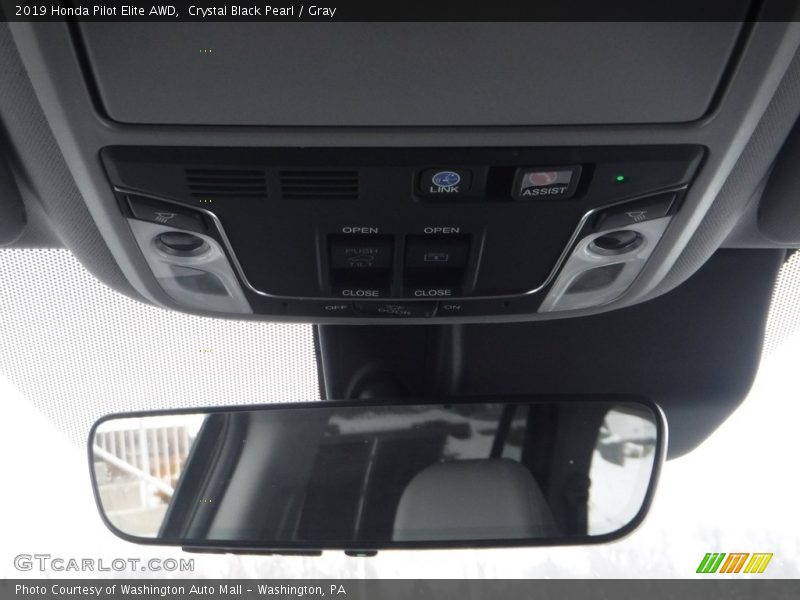 Crystal Black Pearl / Gray 2019 Honda Pilot Elite AWD