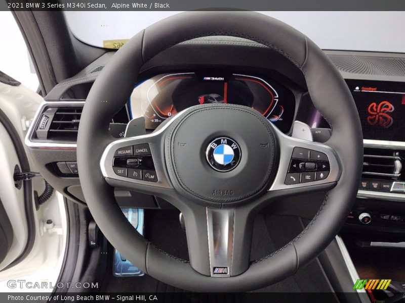 Alpine White / Black 2021 BMW 3 Series M340i Sedan