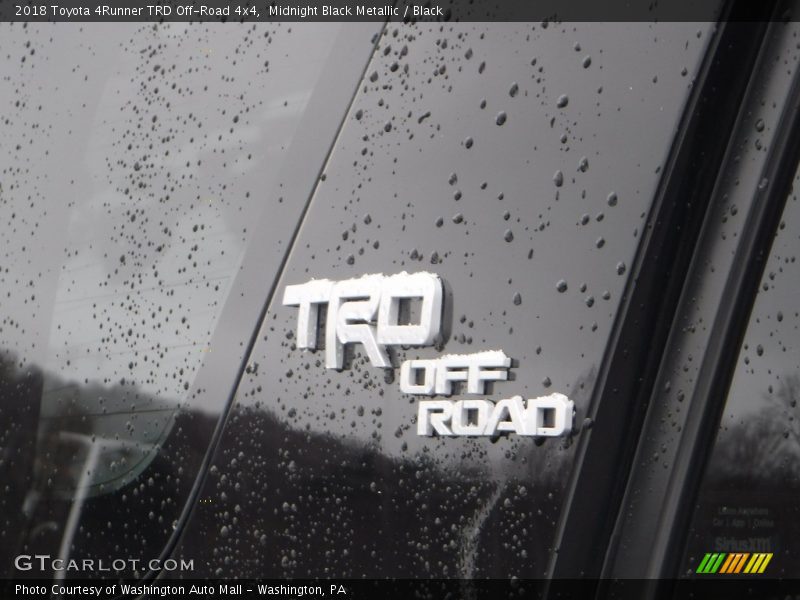 Midnight Black Metallic / Black 2018 Toyota 4Runner TRD Off-Road 4x4