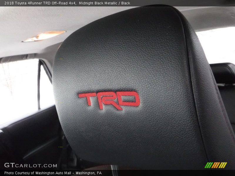 Midnight Black Metallic / Black 2018 Toyota 4Runner TRD Off-Road 4x4
