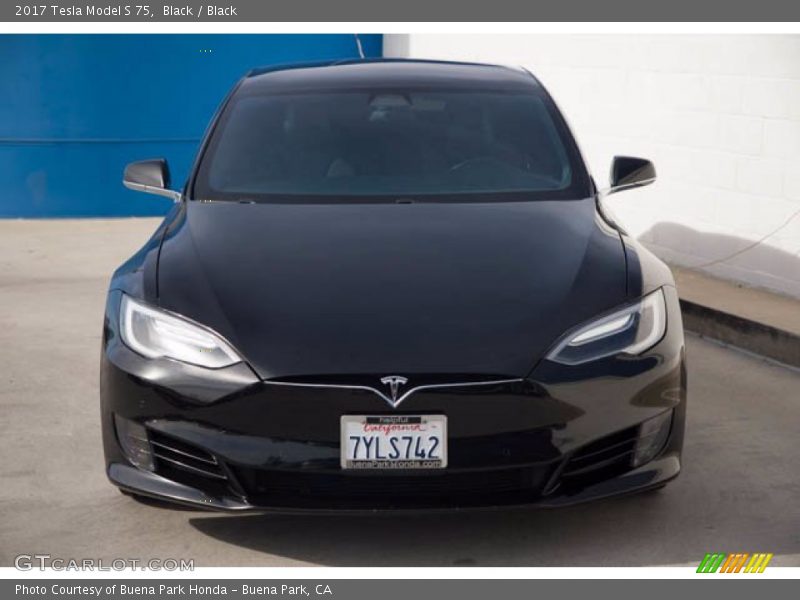 Black / Black 2017 Tesla Model S 75