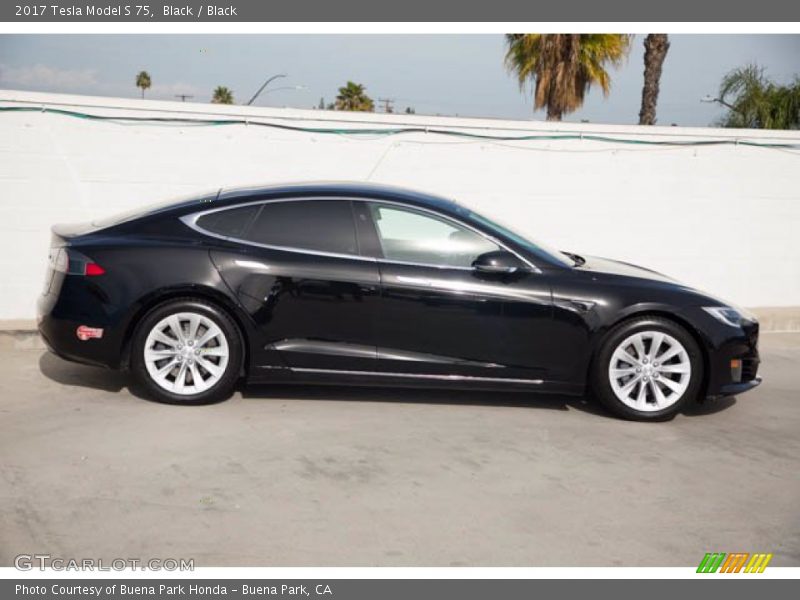 Black / Black 2017 Tesla Model S 75