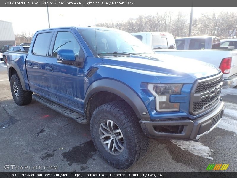 Lightning Blue / Raptor Black 2017 Ford F150 SVT Raptor SuperCrew 4x4