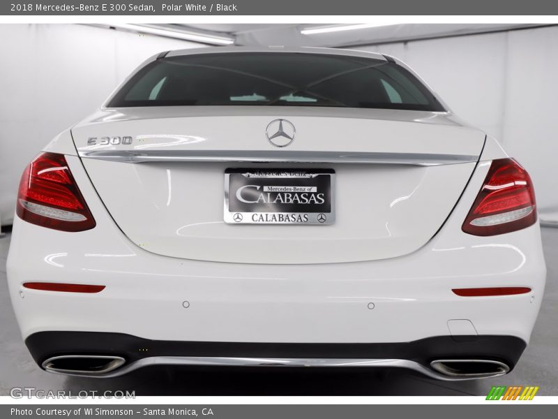 Polar White / Black 2018 Mercedes-Benz E 300 Sedan