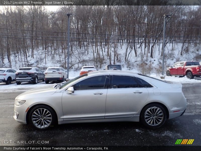 Ingot Silver / Ebony 2017 Lincoln MKZ Premier