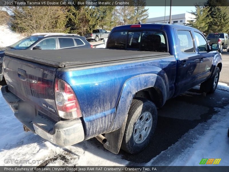 Blue Ribbon Metallic / Graphite 2015 Toyota Tacoma V6 Double Cab 4x4