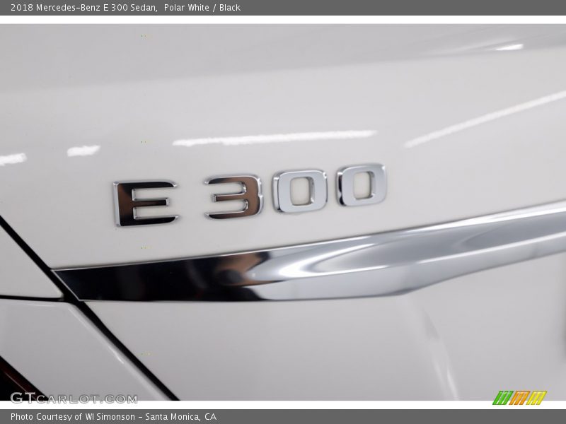 Polar White / Black 2018 Mercedes-Benz E 300 Sedan