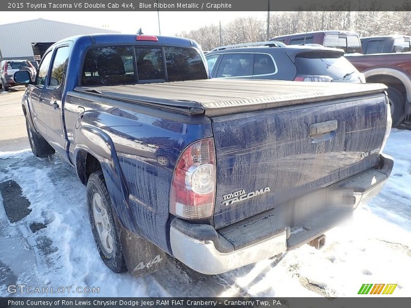 Blue Ribbon Metallic / Graphite 2015 Toyota Tacoma V6 Double Cab 4x4