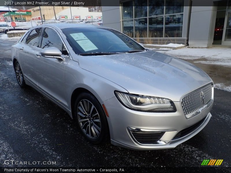 Ingot Silver / Ebony 2017 Lincoln MKZ Premier