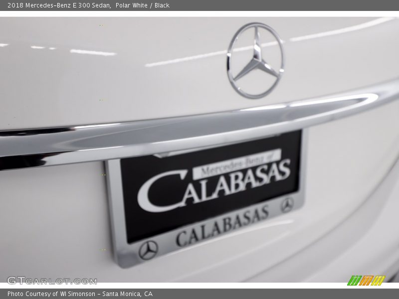 Polar White / Black 2018 Mercedes-Benz E 300 Sedan