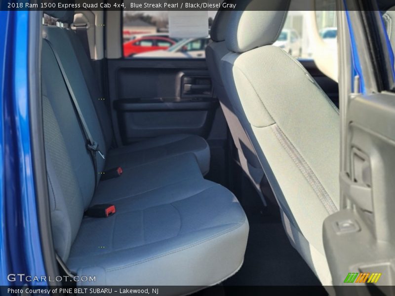 Blue Streak Pearl / Black/Diesel Gray 2018 Ram 1500 Express Quad Cab 4x4