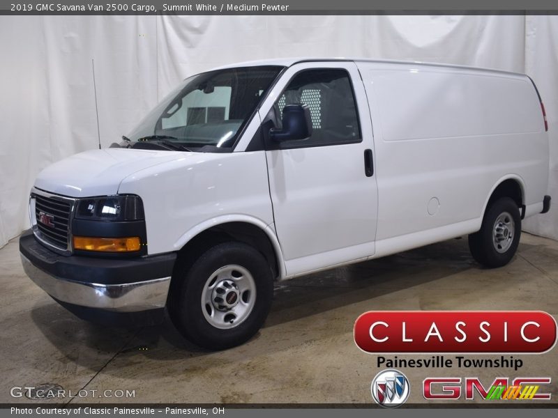 Summit White / Medium Pewter 2019 GMC Savana Van 2500 Cargo