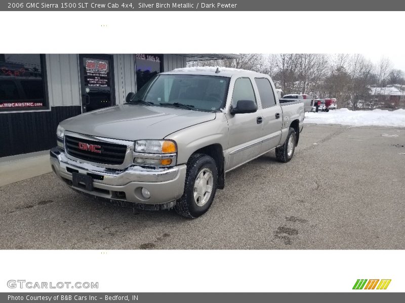 Silver Birch Metallic / Dark Pewter 2006 GMC Sierra 1500 SLT Crew Cab 4x4