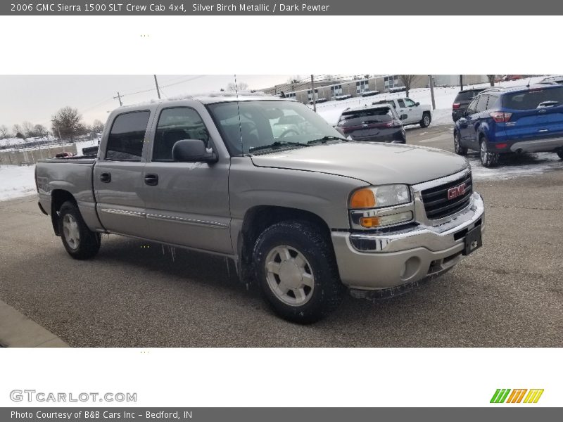 Silver Birch Metallic / Dark Pewter 2006 GMC Sierra 1500 SLT Crew Cab 4x4
