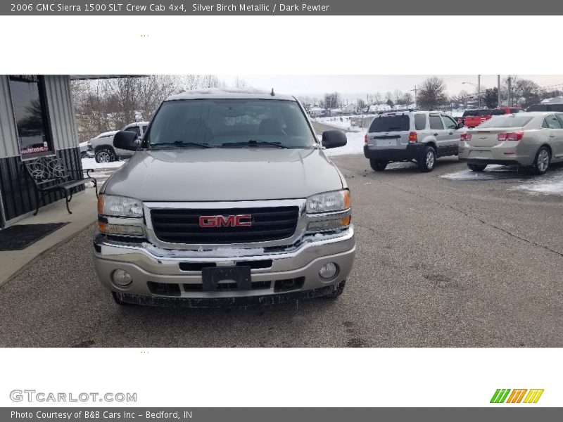Silver Birch Metallic / Dark Pewter 2006 GMC Sierra 1500 SLT Crew Cab 4x4