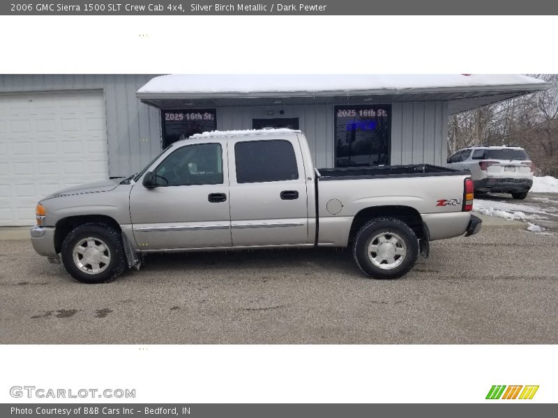 Silver Birch Metallic / Dark Pewter 2006 GMC Sierra 1500 SLT Crew Cab 4x4