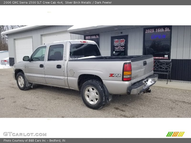Silver Birch Metallic / Dark Pewter 2006 GMC Sierra 1500 SLT Crew Cab 4x4