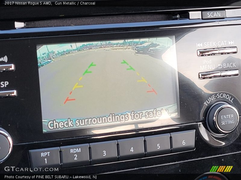 Gun Metallic / Charcoal 2017 Nissan Rogue S AWD