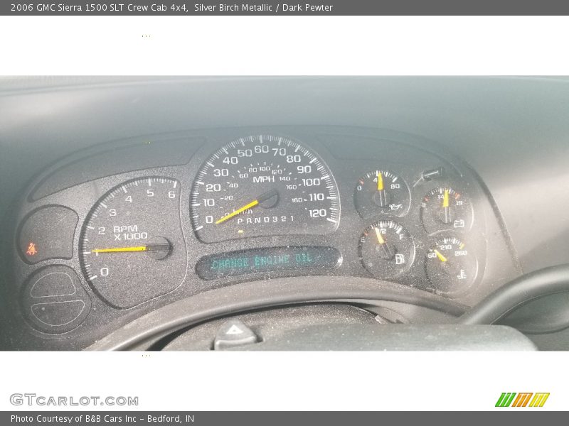 Silver Birch Metallic / Dark Pewter 2006 GMC Sierra 1500 SLT Crew Cab 4x4