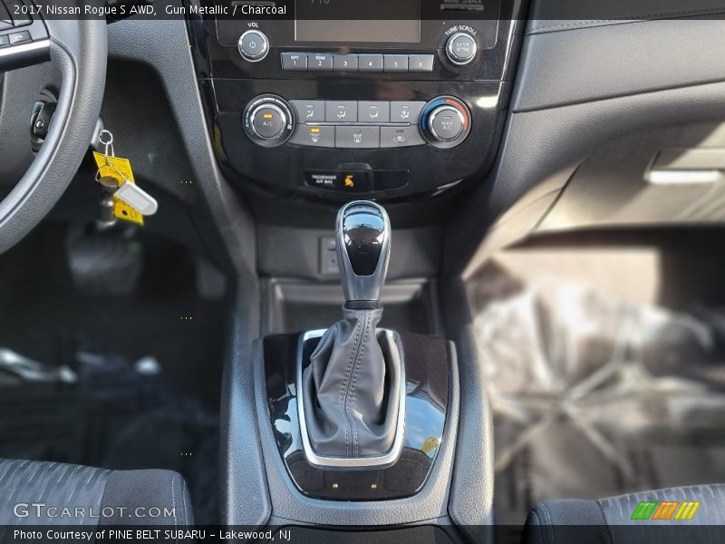 Gun Metallic / Charcoal 2017 Nissan Rogue S AWD