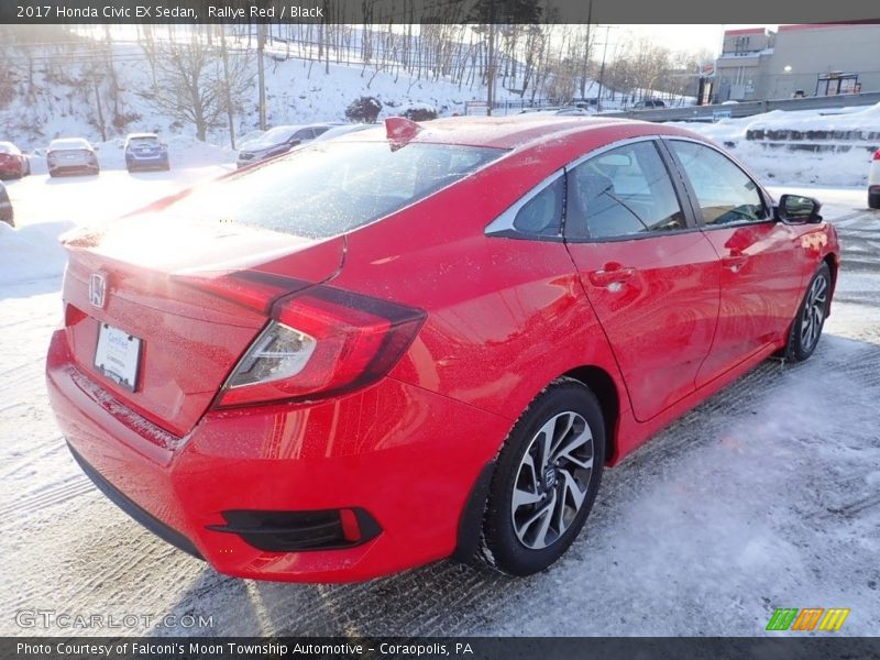 Rallye Red / Black 2017 Honda Civic EX Sedan