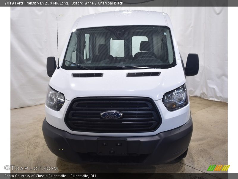 Oxford White / Charcoal black 2019 Ford Transit Van 250 MR Long