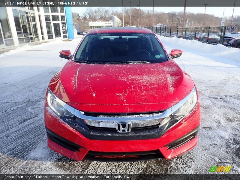 Rallye Red / Black 2017 Honda Civic EX Sedan
