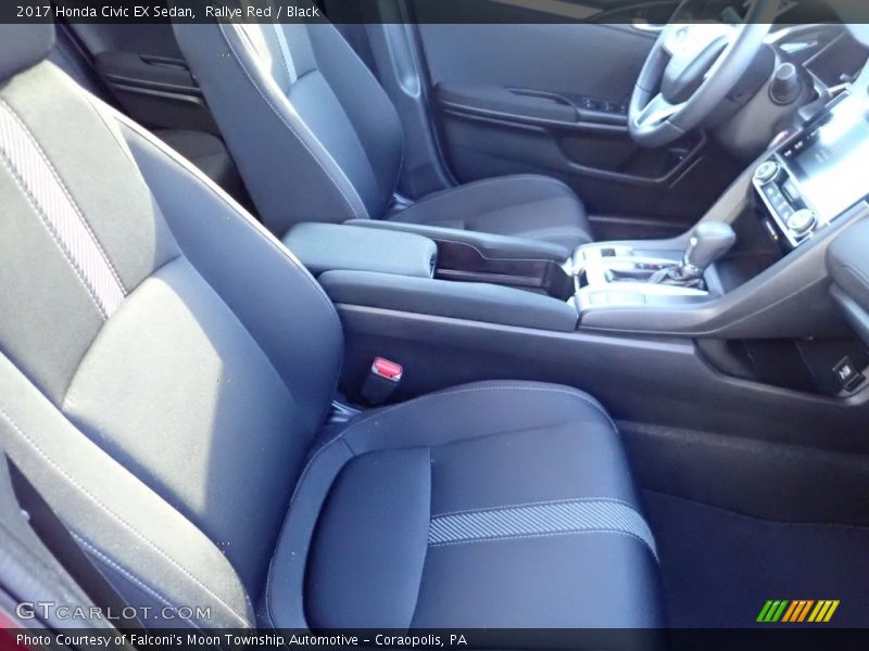 Rallye Red / Black 2017 Honda Civic EX Sedan