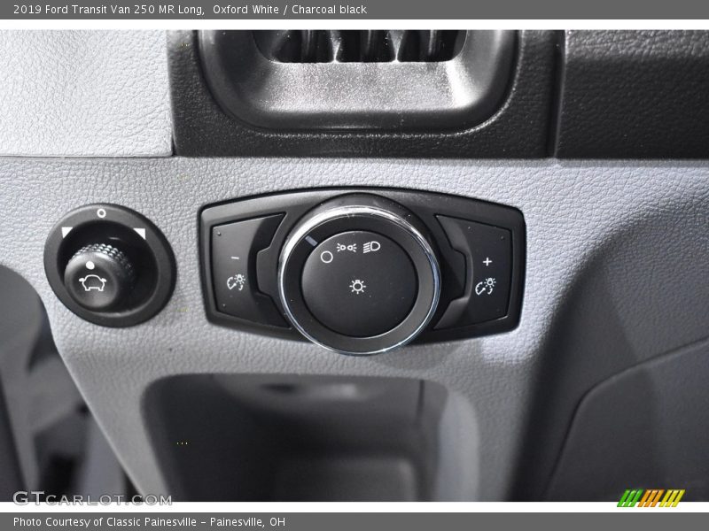 Oxford White / Charcoal black 2019 Ford Transit Van 250 MR Long