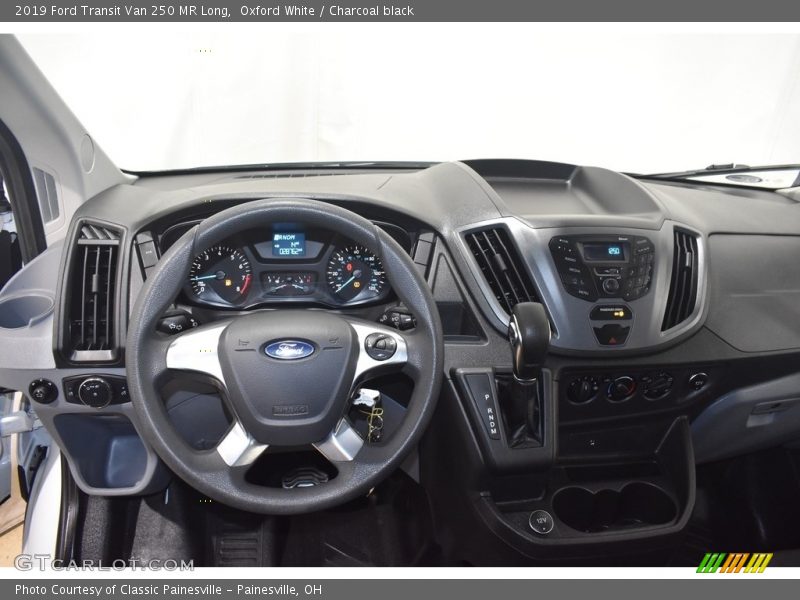 Oxford White / Charcoal black 2019 Ford Transit Van 250 MR Long