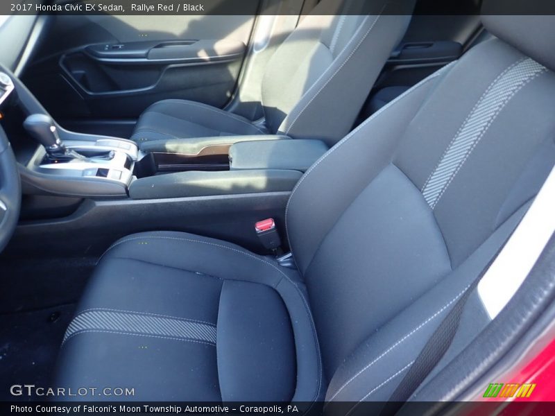 Rallye Red / Black 2017 Honda Civic EX Sedan