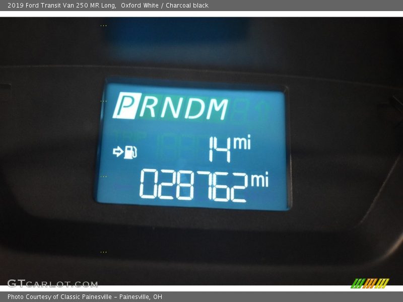 Oxford White / Charcoal black 2019 Ford Transit Van 250 MR Long