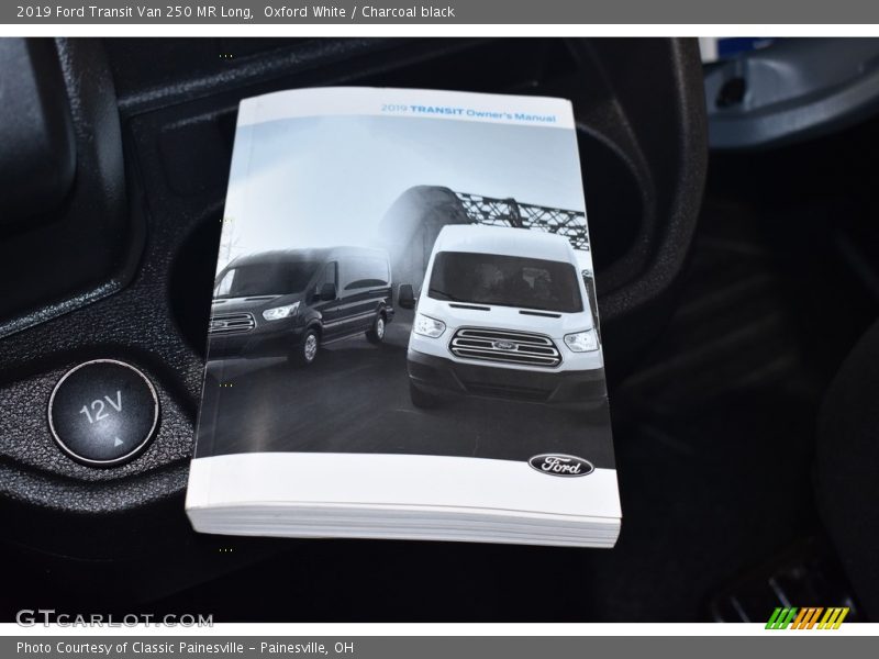 Oxford White / Charcoal black 2019 Ford Transit Van 250 MR Long