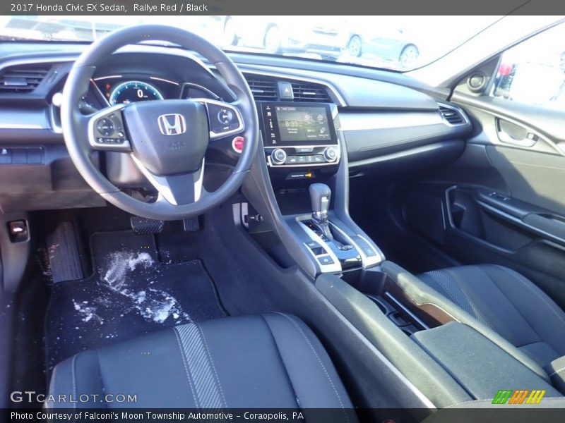 Rallye Red / Black 2017 Honda Civic EX Sedan