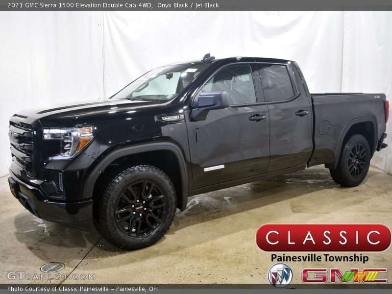 Onyx Black / Jet Black 2021 GMC Sierra 1500 Elevation Double Cab 4WD