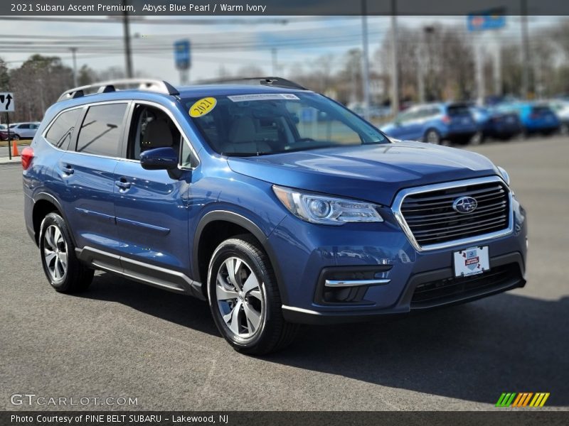 Abyss Blue Pearl / Warm Ivory 2021 Subaru Ascent Premium